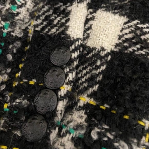 NEW Veronica Beard Crispin Black Multi oversized jacket/coat - Picture 5 of 9